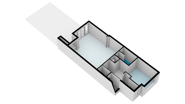 Floorplan - Cornelis van Noordestraat 38ZW, 2033 EE Haarlem